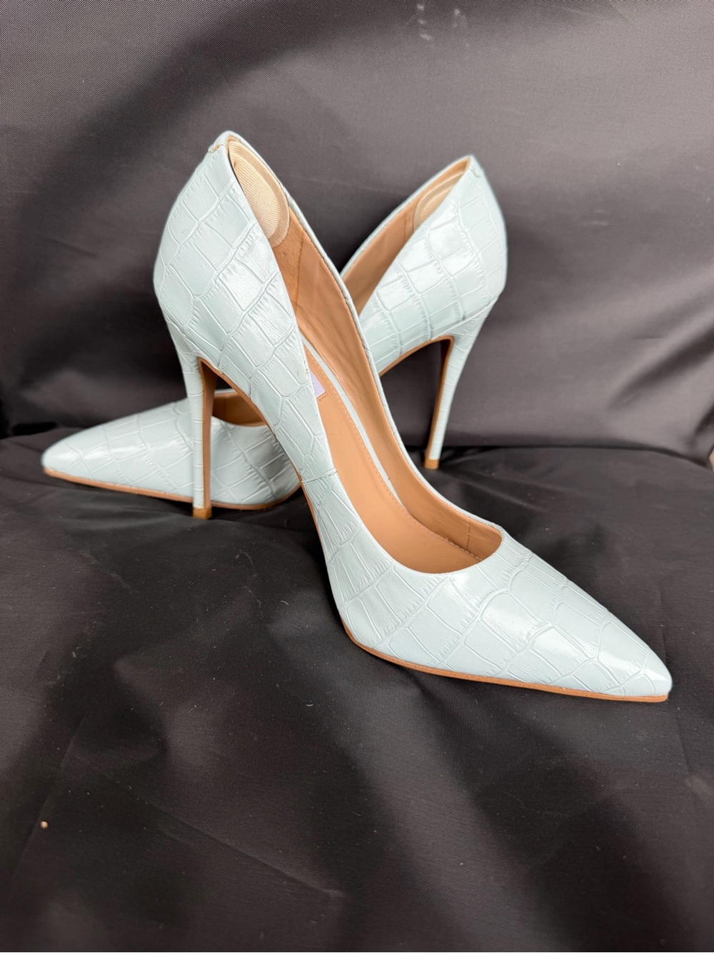 Steve Madden Size 7.5 Women's Pointed Toe High Heels in Light Blue